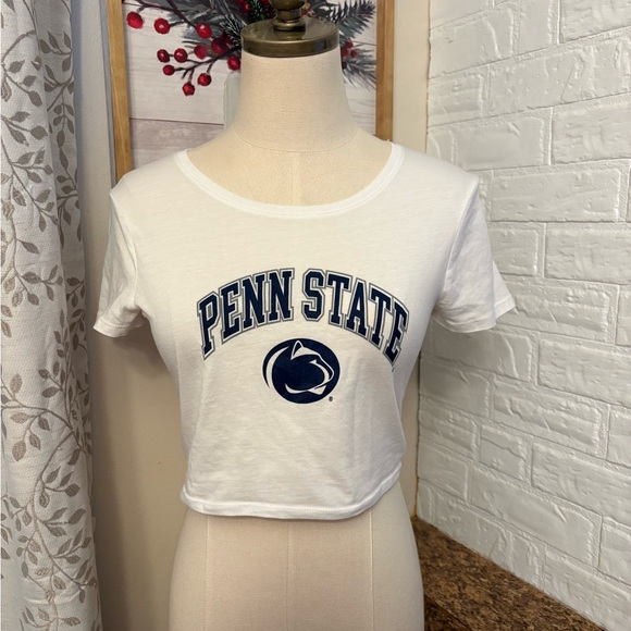Penn State White Graphic Crop Top - Picture 2 of 6